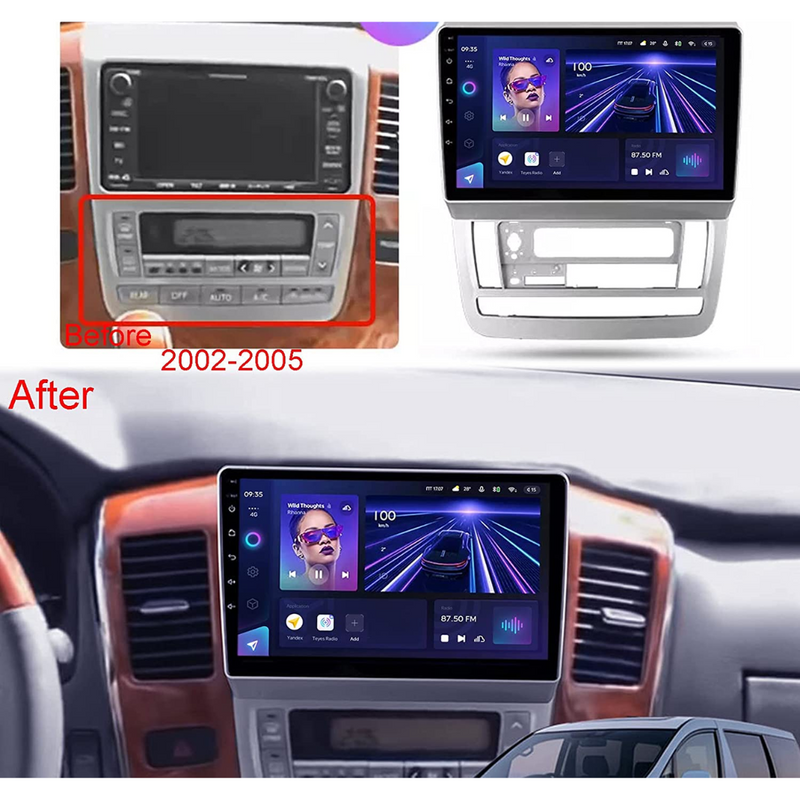 Daiko Ultra Multimedia Unit Wireless Carplay Android Auto GPS For Toyota Alphard Vellfire 2002-2005