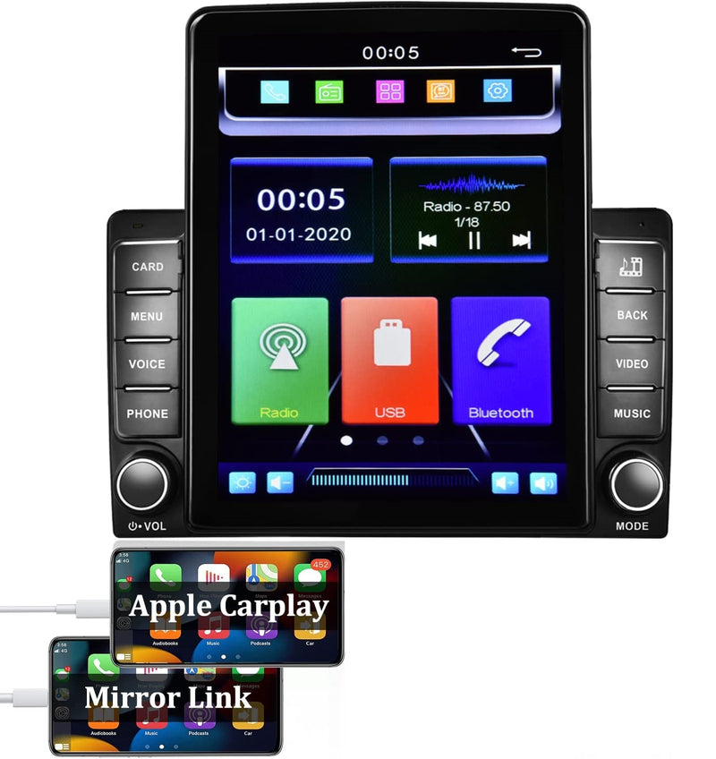 Android Car Stereo Vertical Screen 9 inch Apple Carplay Android Auto 2G+32G